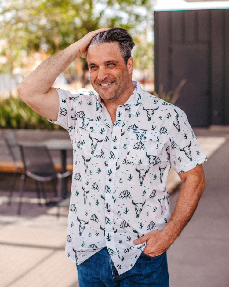 Skull Mountain Snap Shirt - Iconic Arizona