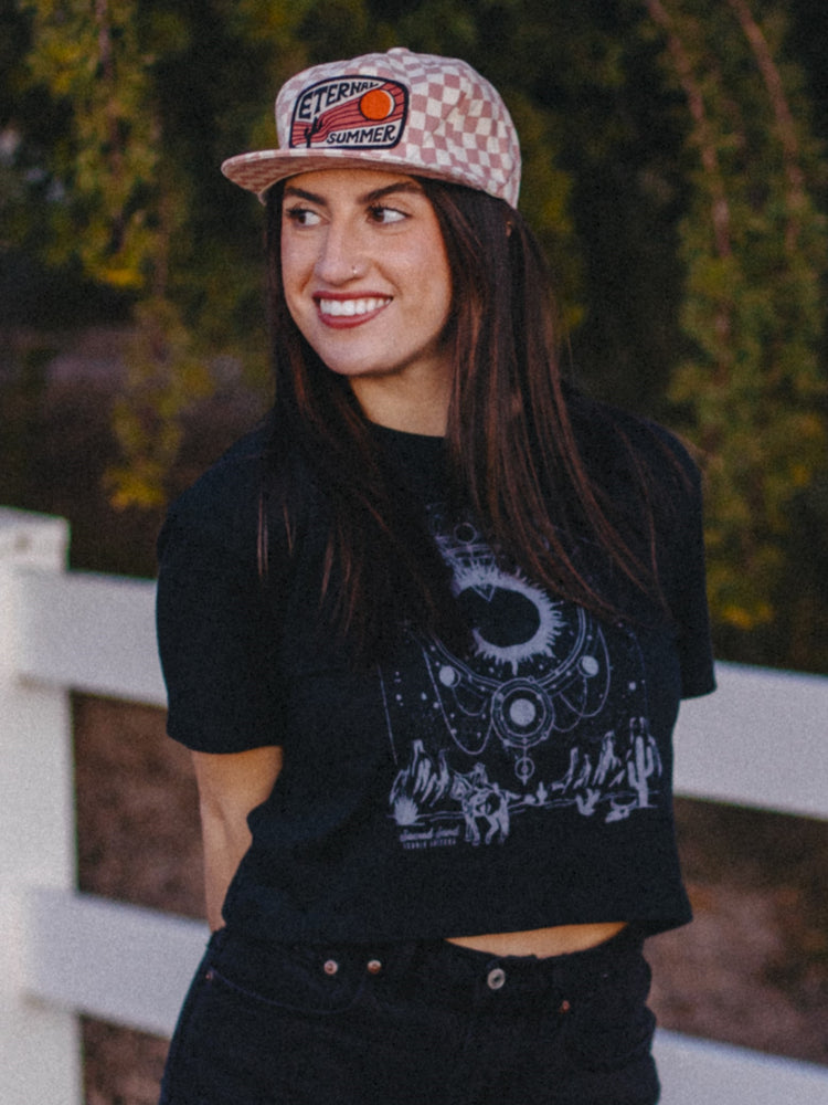 Sacred Sand Ladies Crop Tee - Iconic Arizona