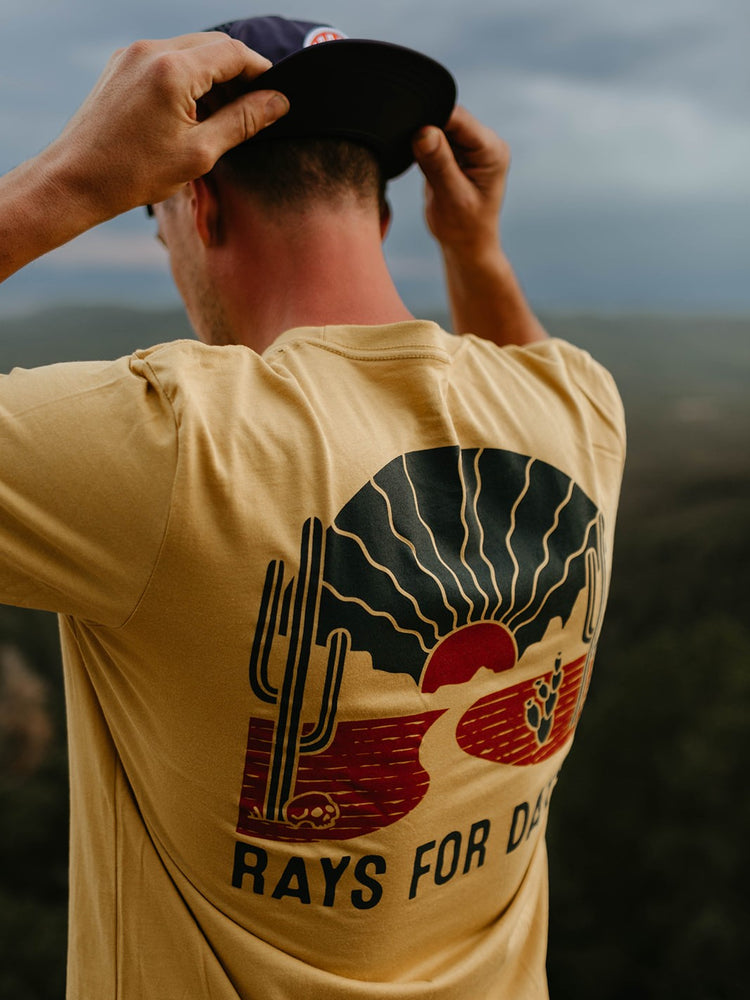 Wavy Rays Unisex Tee - Mustard - Iconic Arizona