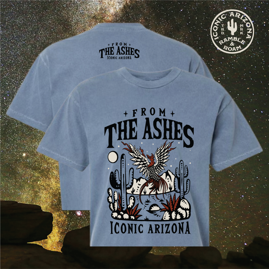 From the Ashes Ladies Boxy Crop Tee – Iconic Arizona