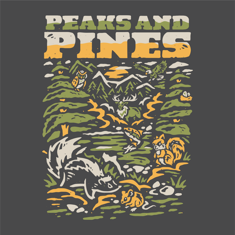 Peaks and Pines Ladies Boxy Crop - Iconic Arizona