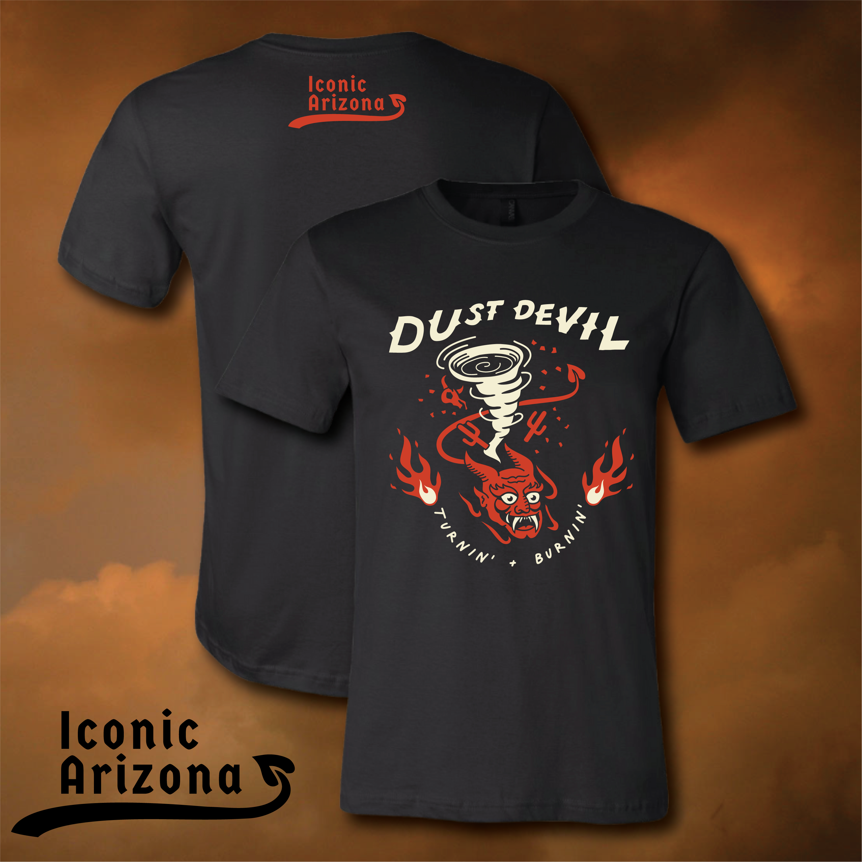 Dust Devil Unisex Tee - Black – Iconic