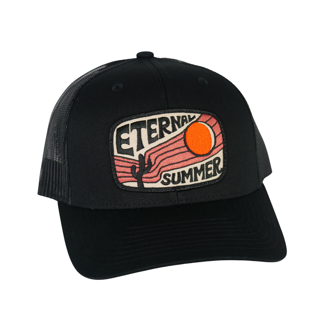Eternal Summer Curved Trucker - Black - Iconic Arizona