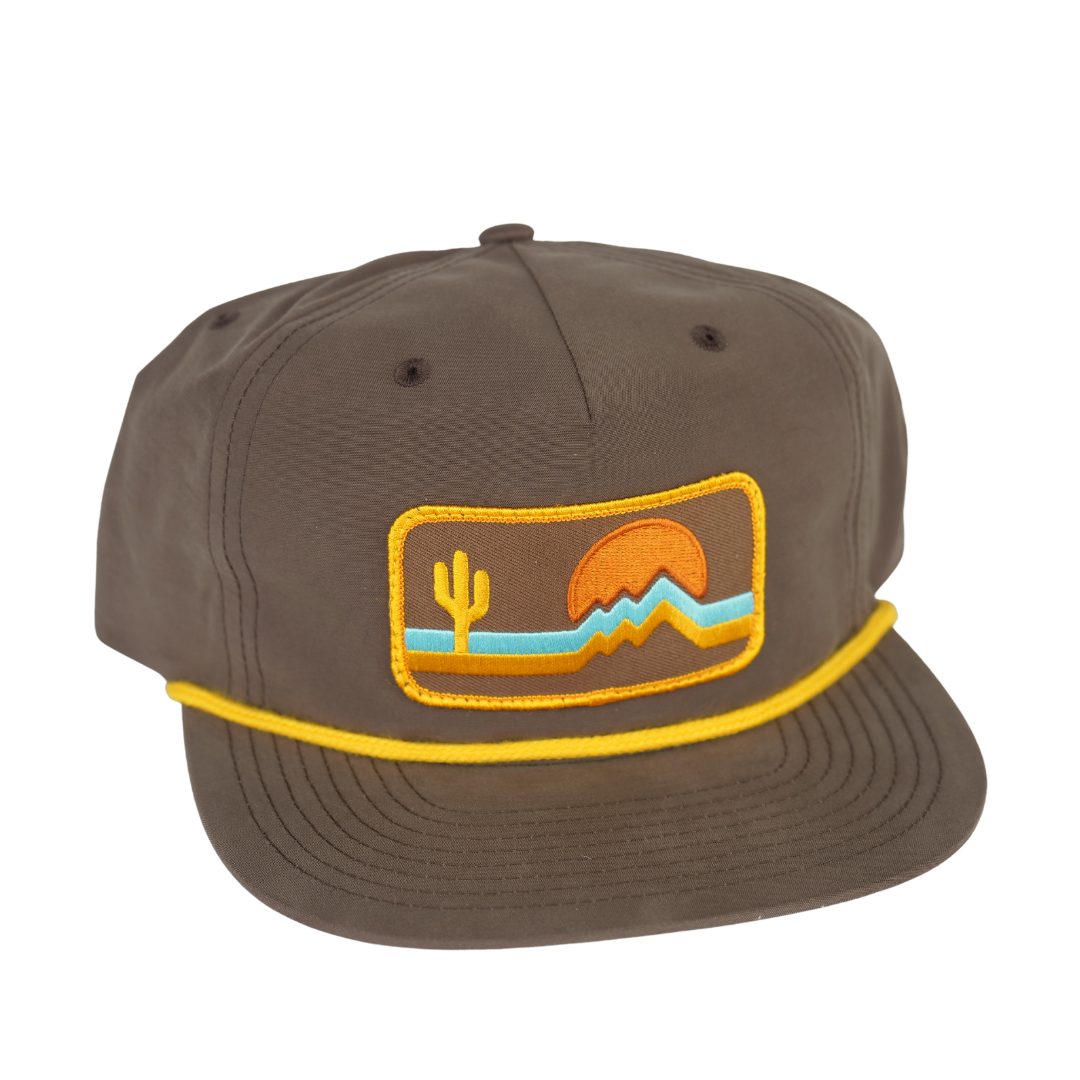 Retrozona Rope Unstructured - Brown/Yellow – Iconic Arizona