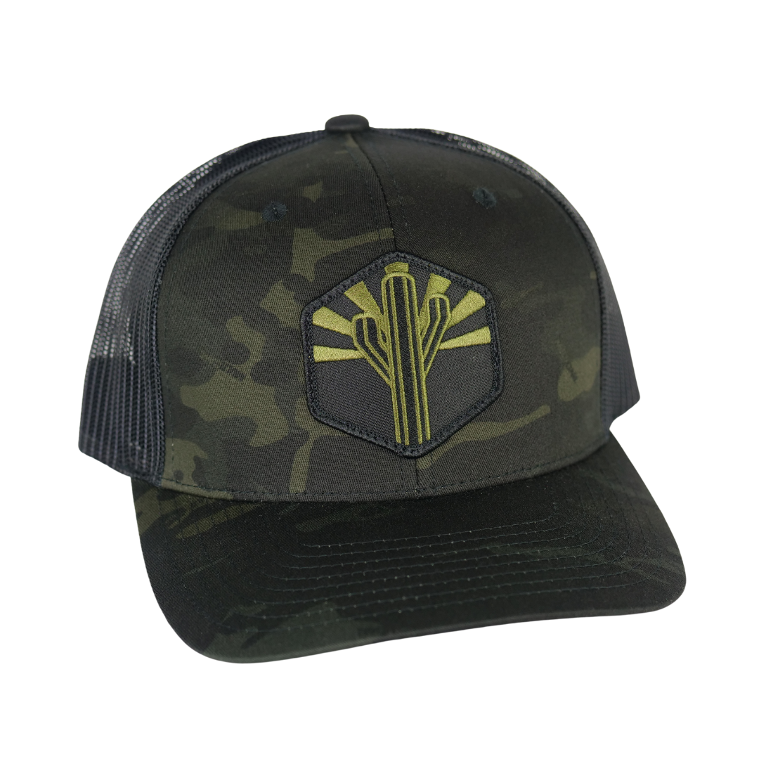Military Sentinel Curved Trucker Black Multicam – Iconic Arizona